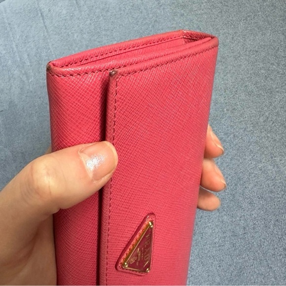 Prada Pink Wallet w/ ID Chain - Picture 9 of 12
